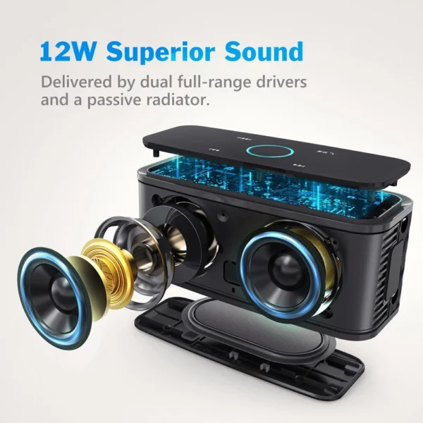 DOSS Bluetooth Speaker SoundBox 12W HD Sound