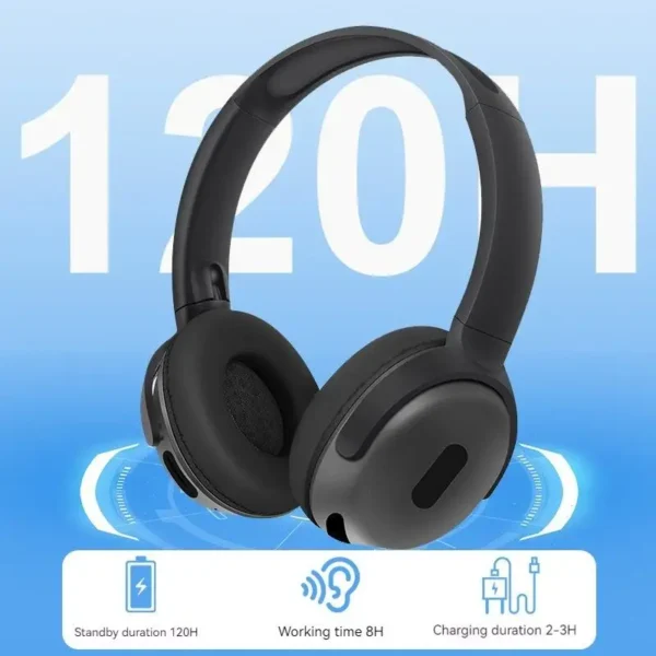 Foldable Wireless Headphones Bluetooth Sports